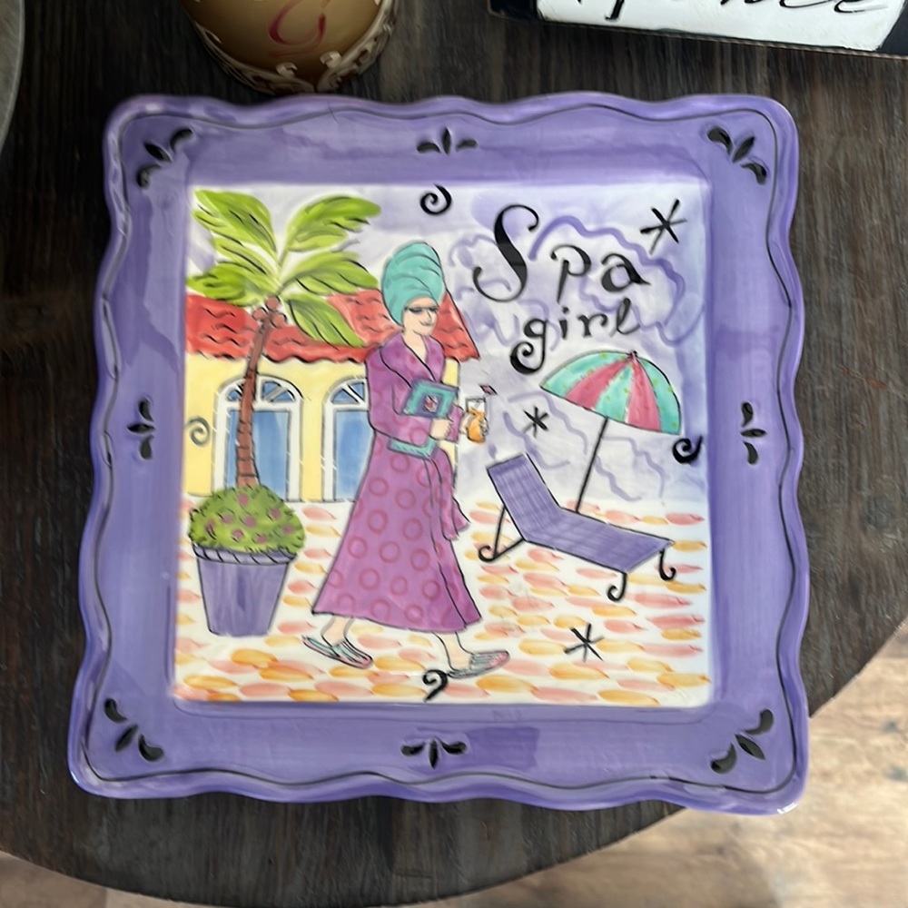 Jennifer brinley spa girl plate